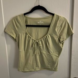 GREEN CROPPED TOP (M)